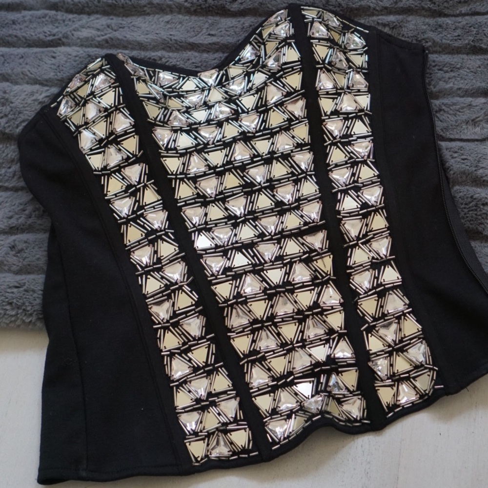 Jeweled Corset Top